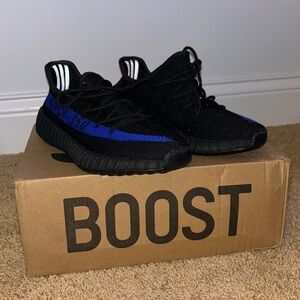 Black & Blue Yeezy Sneakers - Never Worn